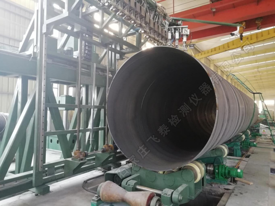 在线螺旋焊管超声波探伤设备 在线螺旋焊管超声波探伤设备